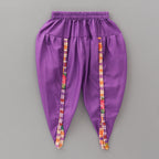 Checkered Printed Top With Dhoti Style Pant