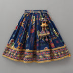 Strappy Crop Top And Matching Lehenga With Dupatta