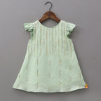 Pre Order: Ruffle Detail Kurti And Sharara With Coordinated Dupatta