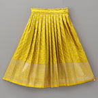 Pre Order: Embroidered Crop Top And Brocade Lehenga