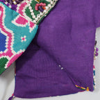 Pre Order: Heavily Embroidered Colourful Top And Lehenga With Potli Bag